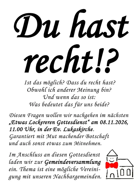 Plakat Gottesdienst 08.11.26