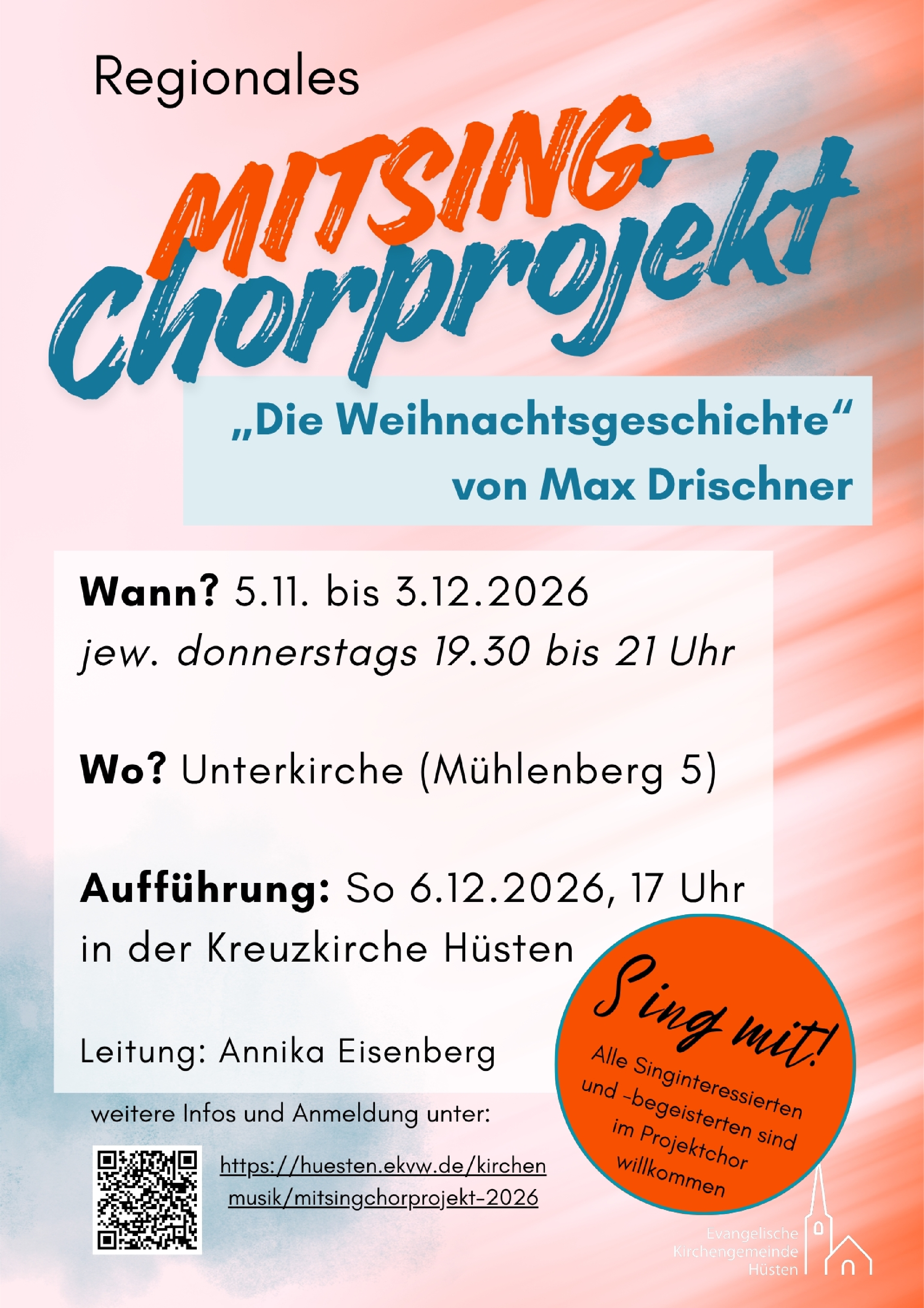 Plakat Mitsing-Chorprojekt